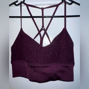 Alosoft Lavish Bra in black plum heather